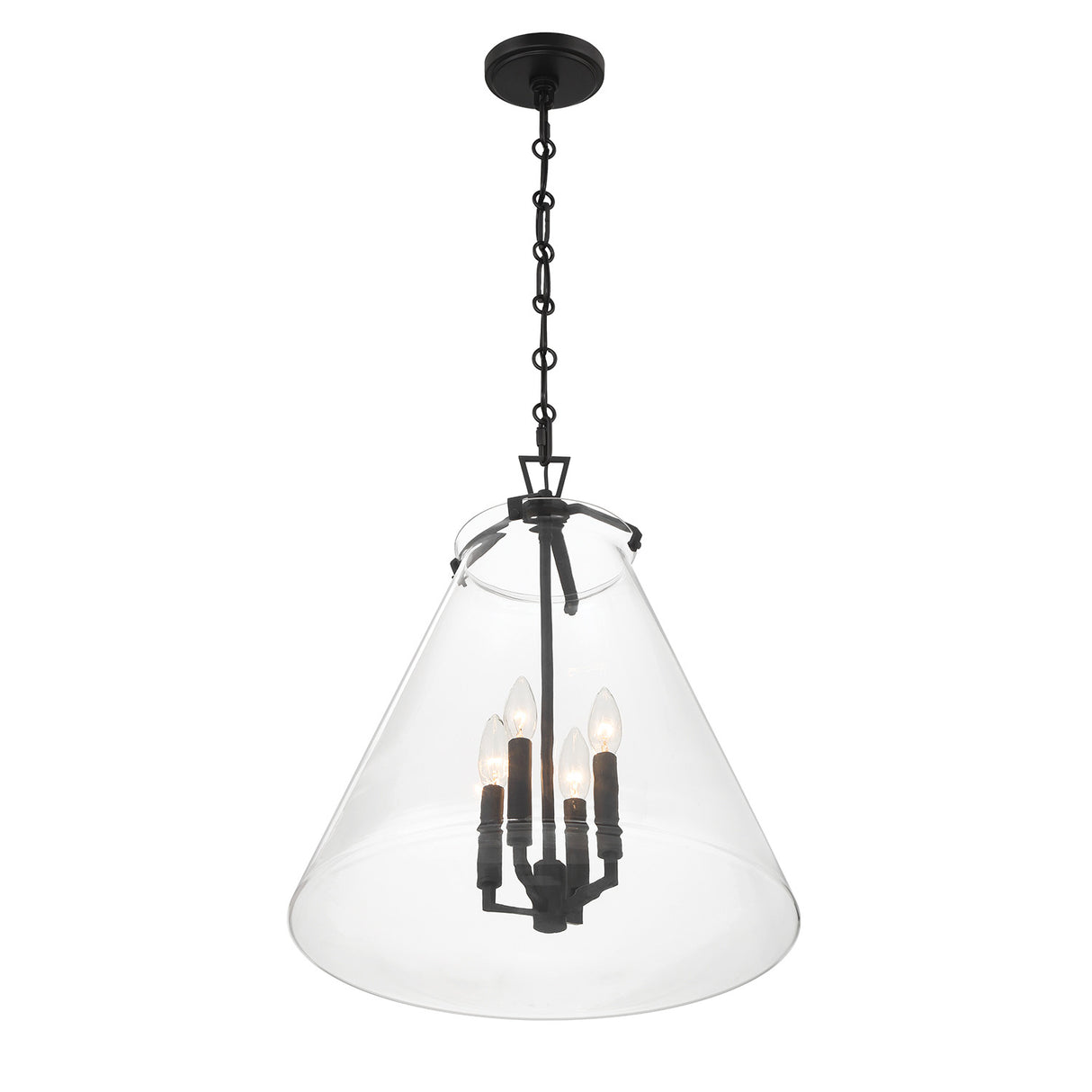 Addison Extra Large Pendant 18", Matte Black