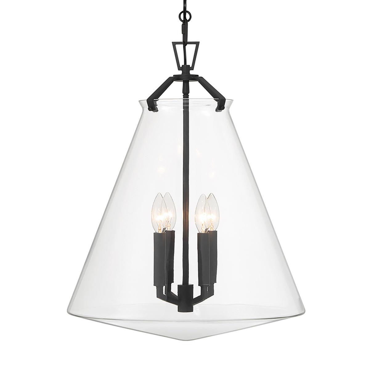 Addison Extra Large Pendant 18", Matte Black