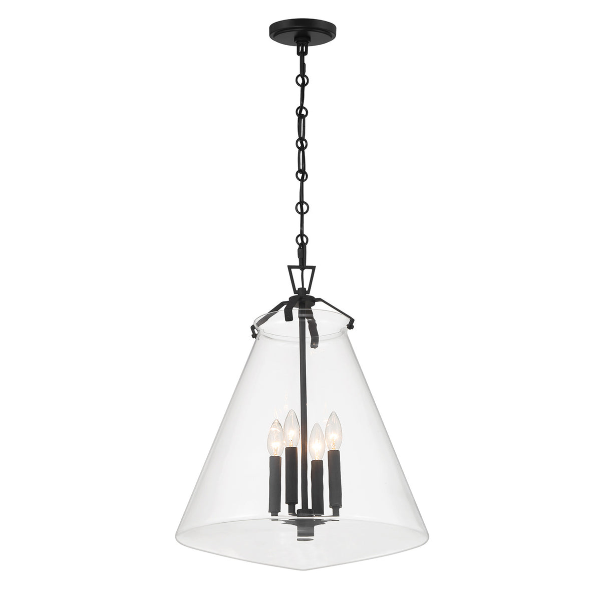 Addison Extra Large Pendant 18", Matte Black