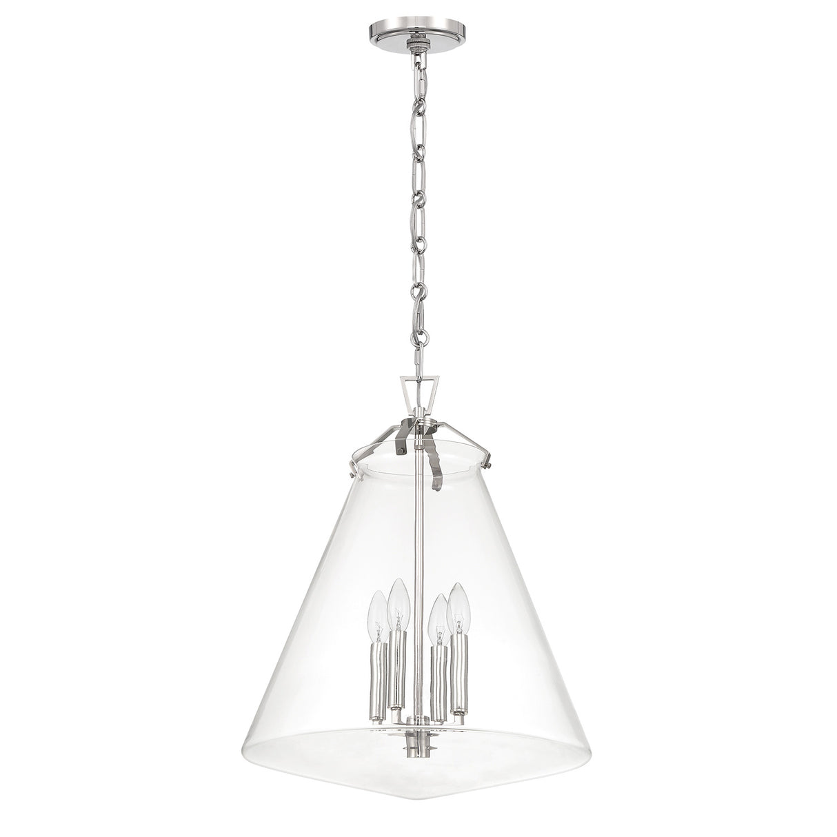 Addison Extra Large Pendant 18", Polished Nickel