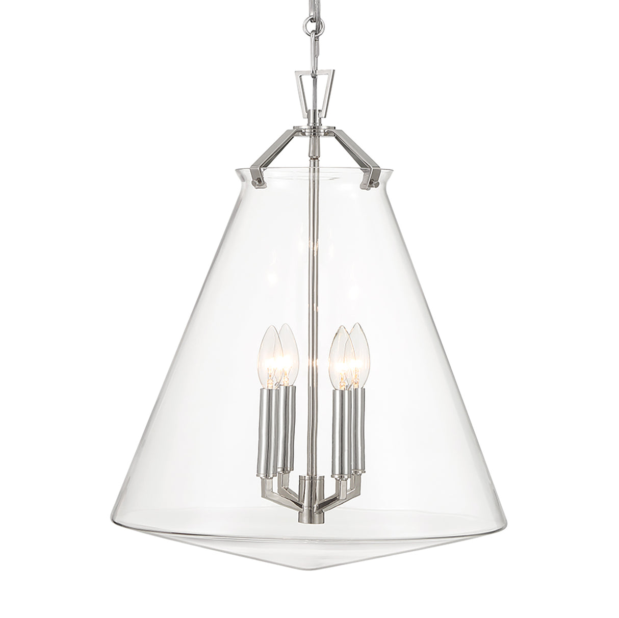 Addison Extra Large Pendant 18", Polished Nickel