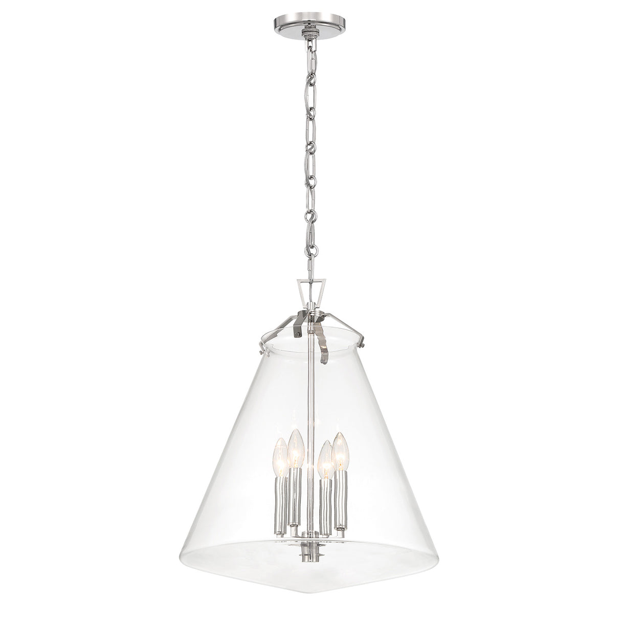 Addison Extra Large Pendant 18", Polished Nickel