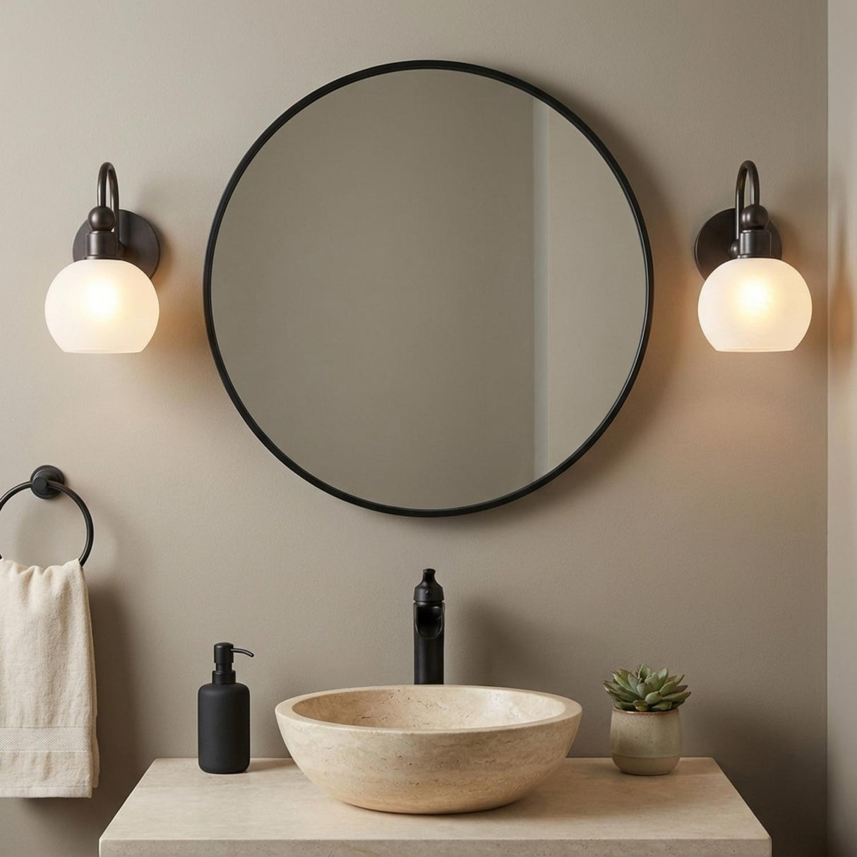 Maya 1 Light Wall Sconce, Old Bronze