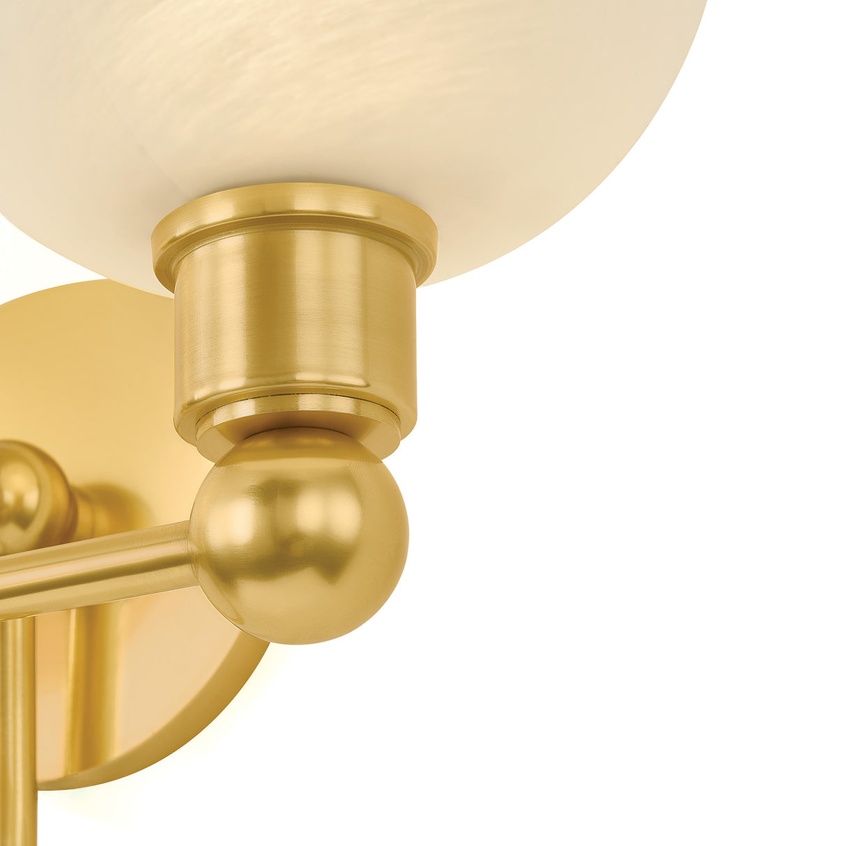 Maya 2 Light Vanity, Aged Brass