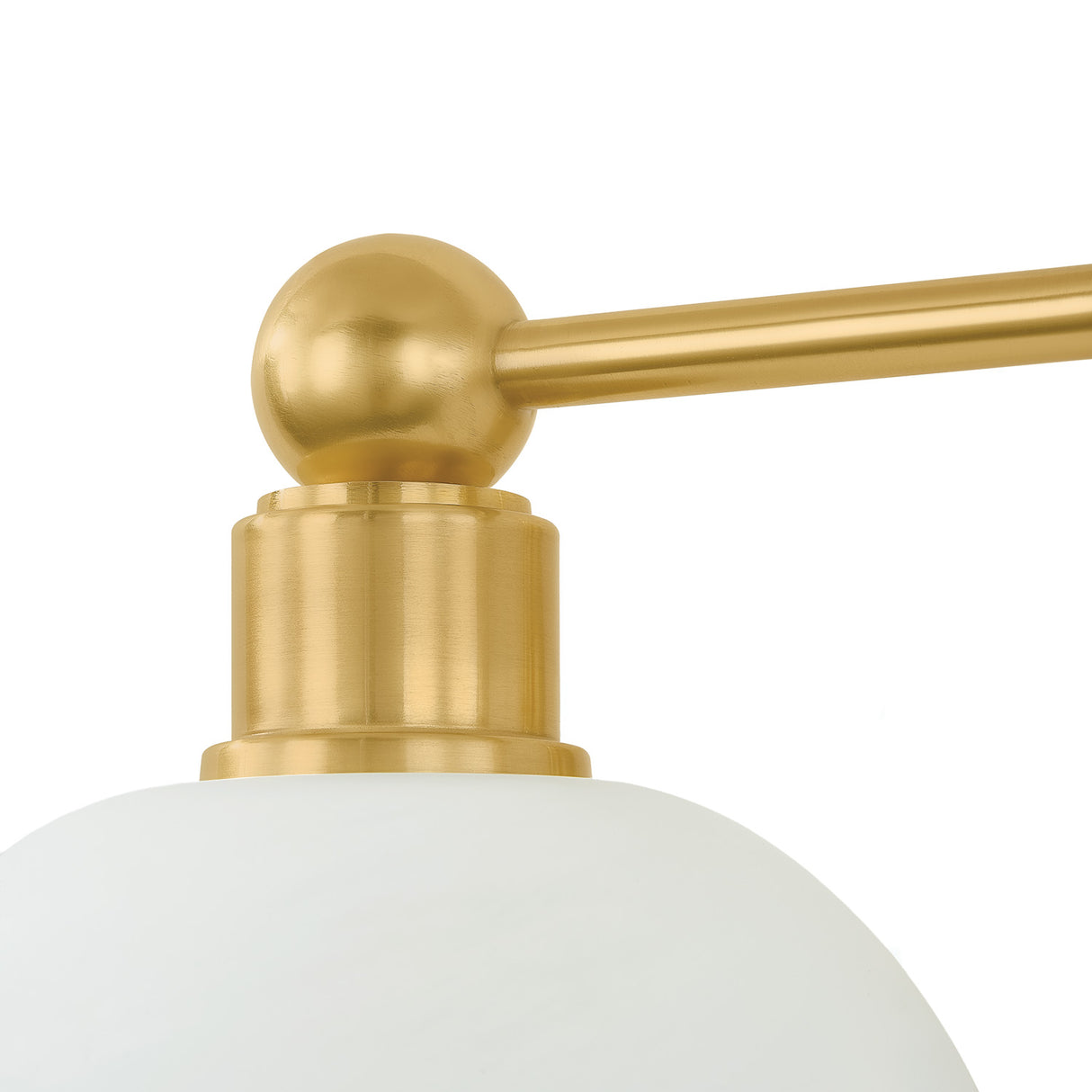 Maya 2 Light Vanity, Aged Brass