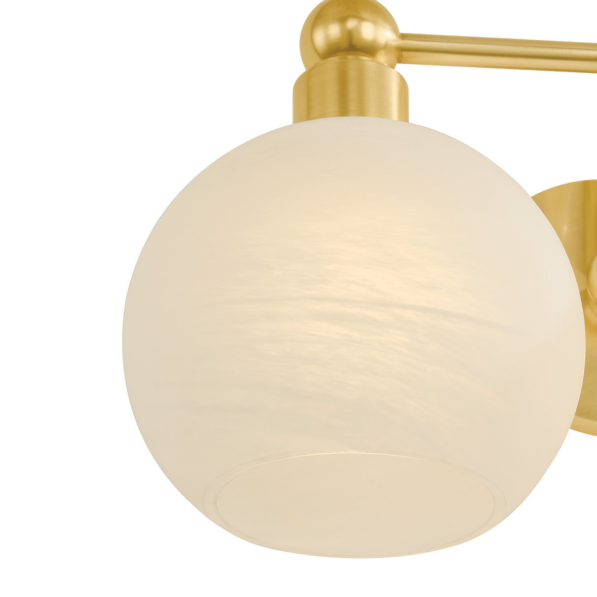 Maya 2 Light Vanity, Aged Brass