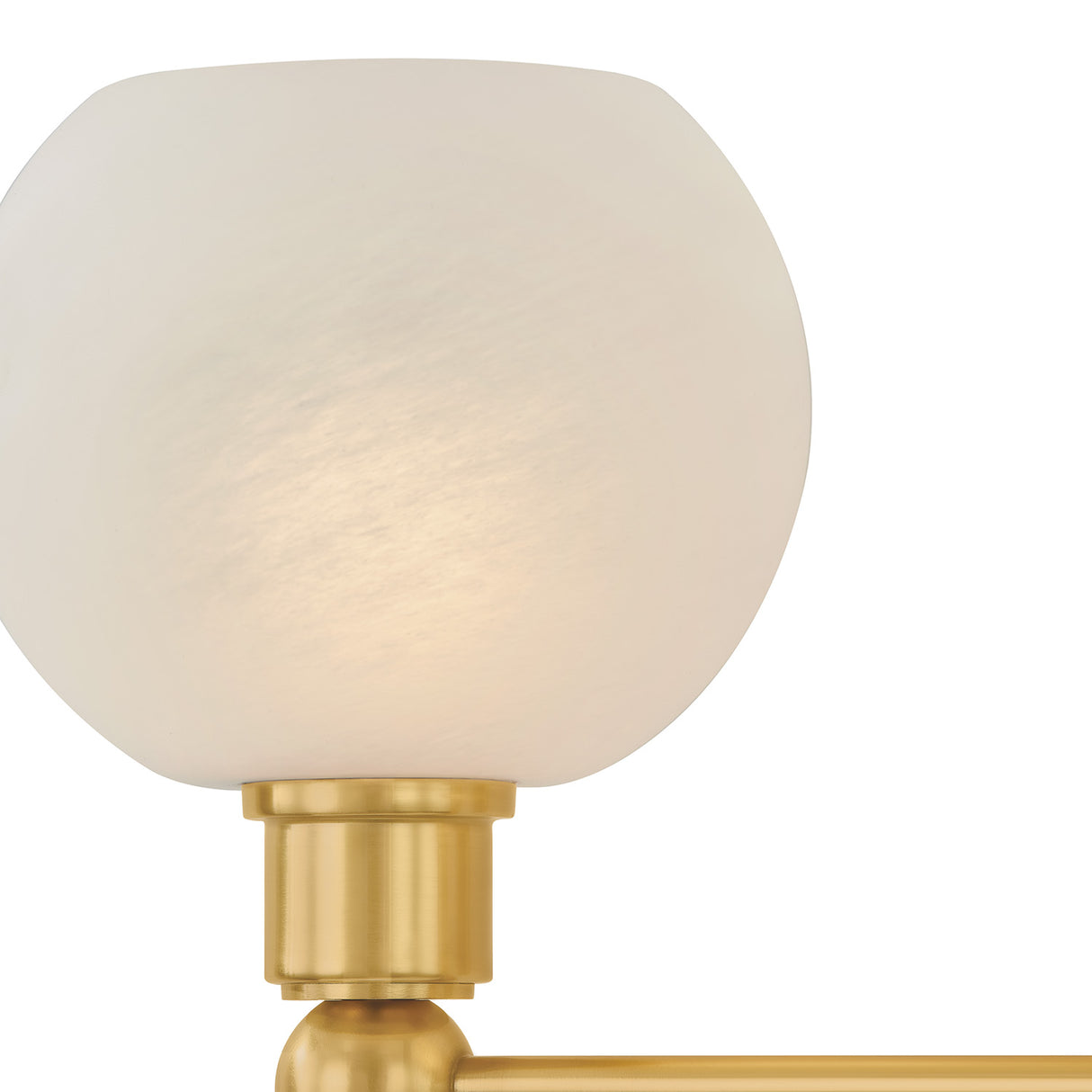 Maya 3 Light Vanity, Aged Brass