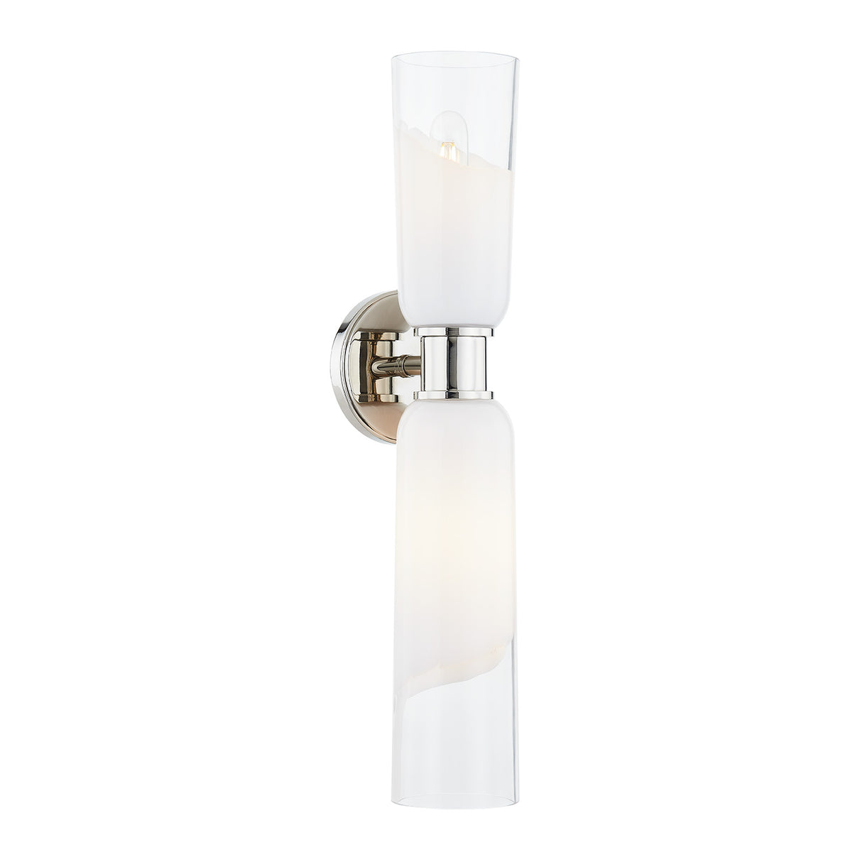 Brooke 2 Light Wall Sconce 22", Polished Nickel