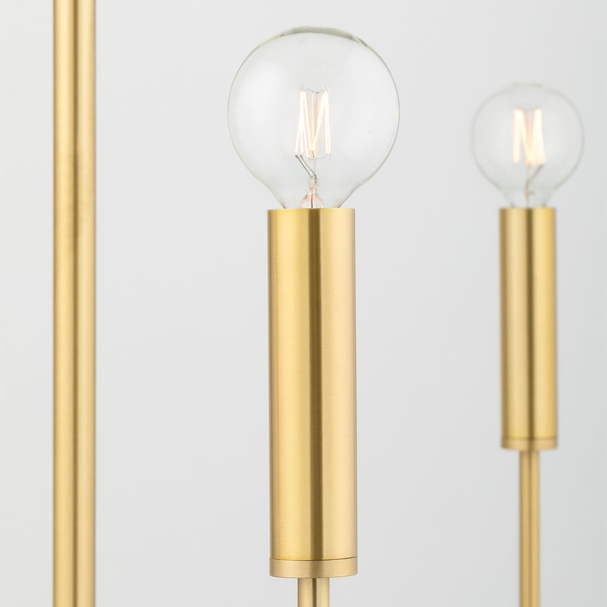 Hollis 6 Light Chandelier 24", Aged Brass