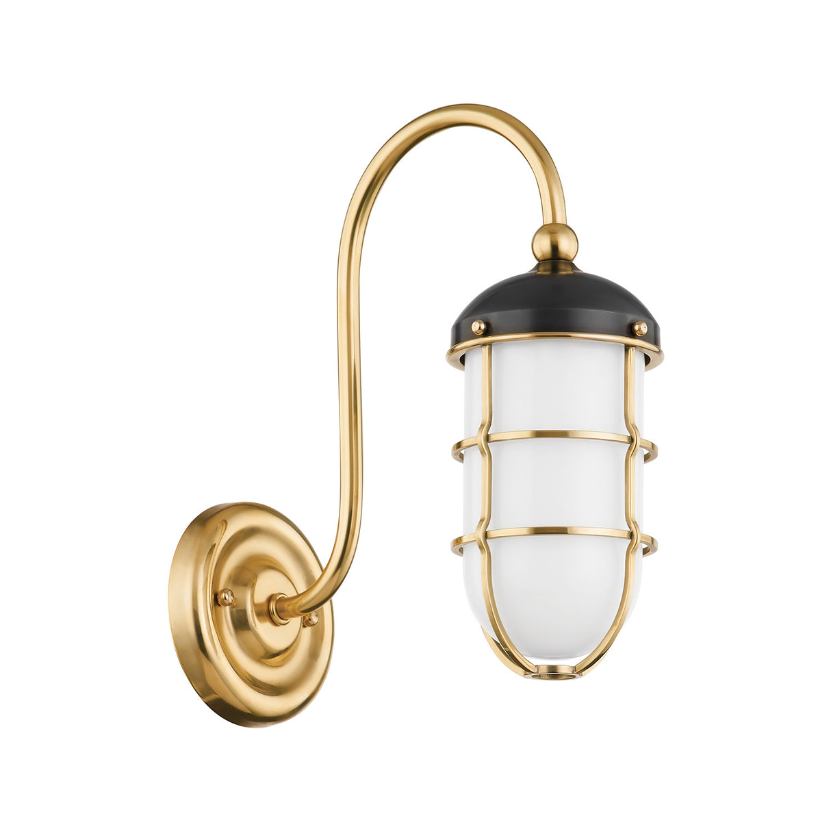 Sawyer Wall Sconce 13", Aged Brass and Distressed Bronze