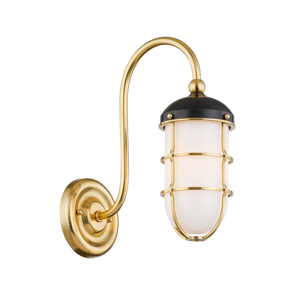 Sawyer Wall Sconce 13", Aged Brass and Distressed Bronze
