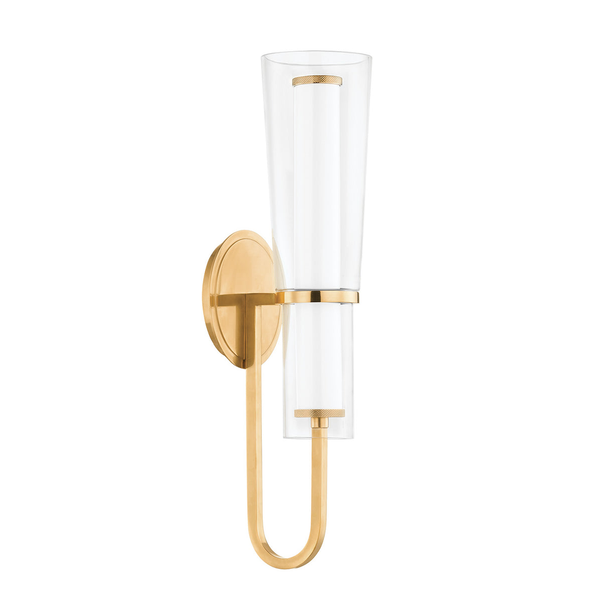 Claire LED Wall Sconce 20", Aged Brass