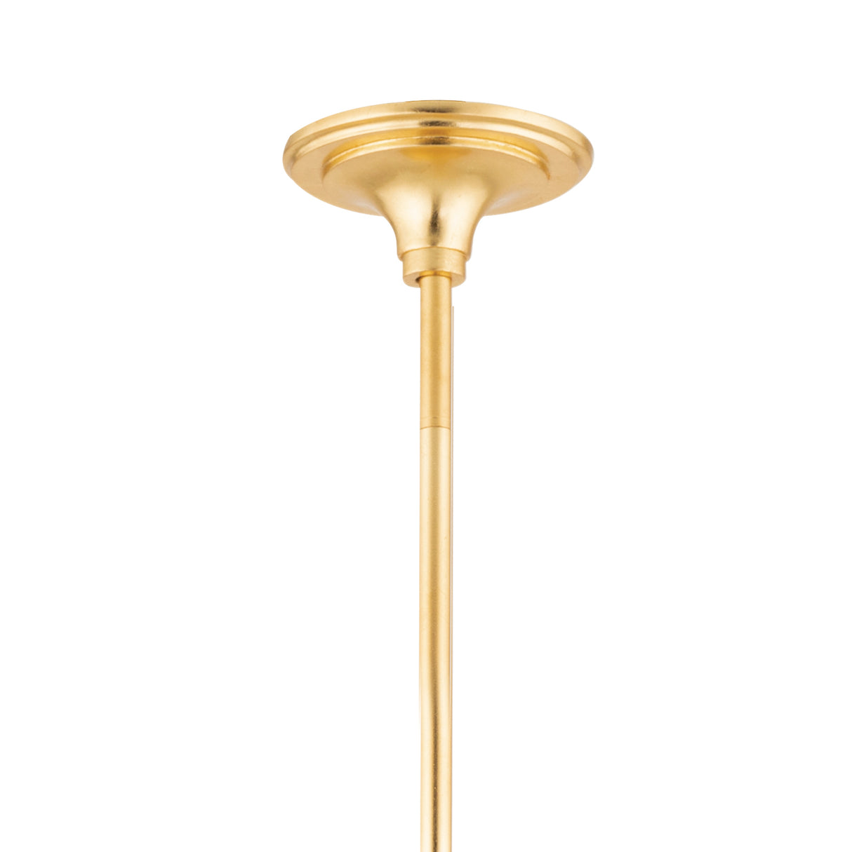 Celia 8 Light Chandelier 34", Gold Leaf with White Plaster