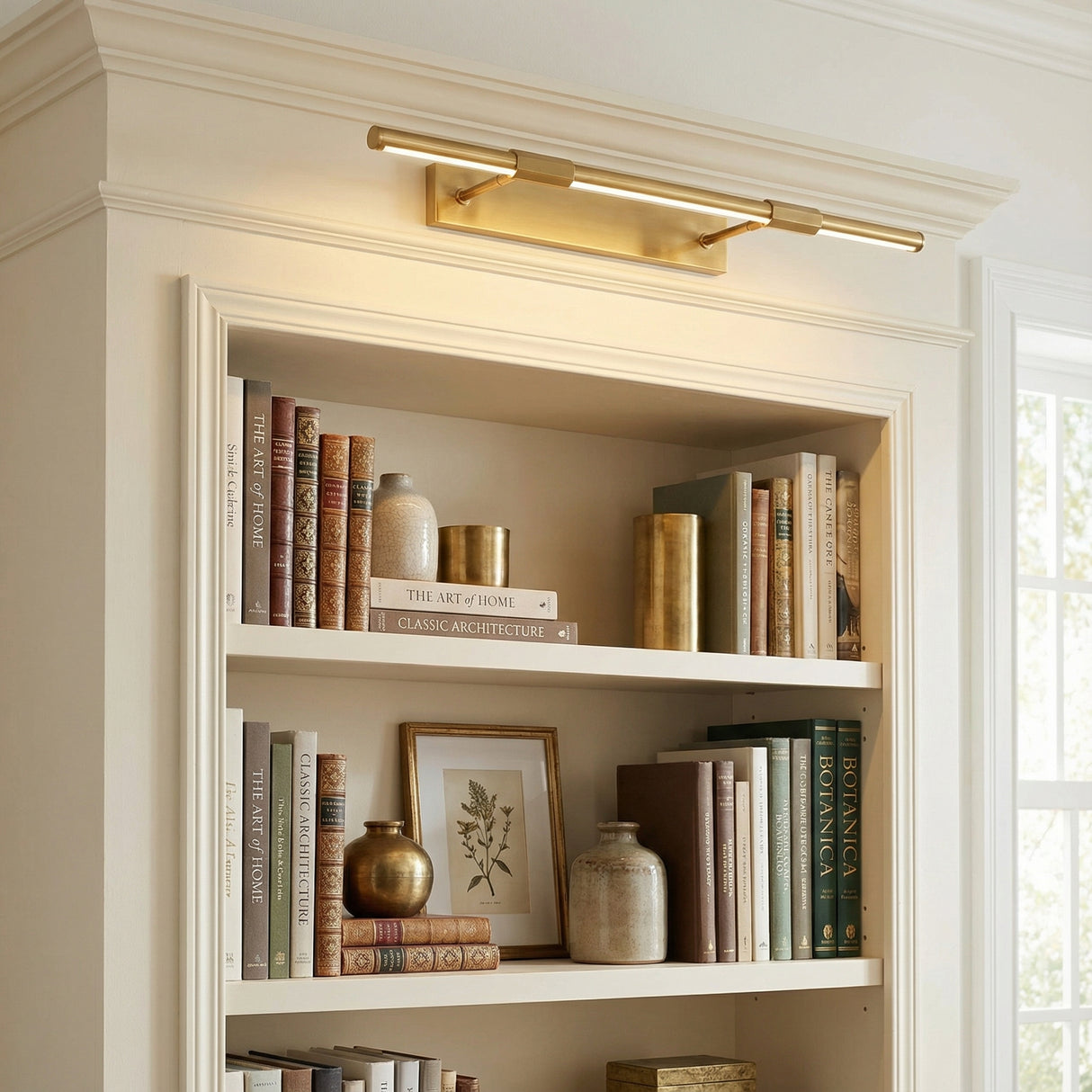 Ethan Extra Large LED Picture Light, Aged Brass