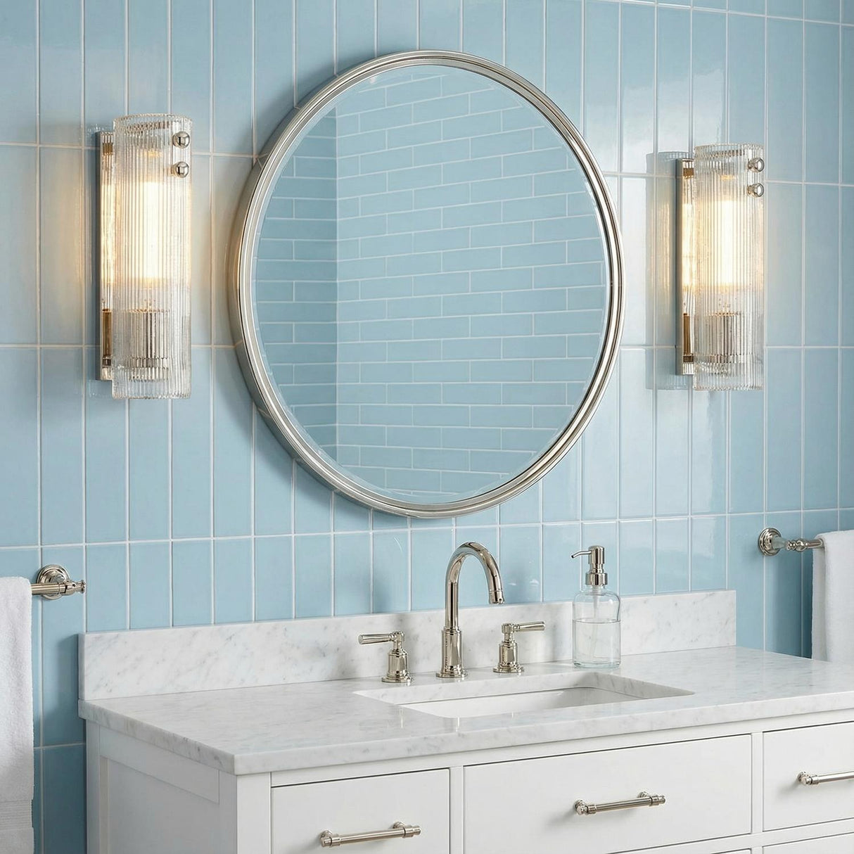 Jensen 1 Light Wall Sconce 14", Polished Nickel