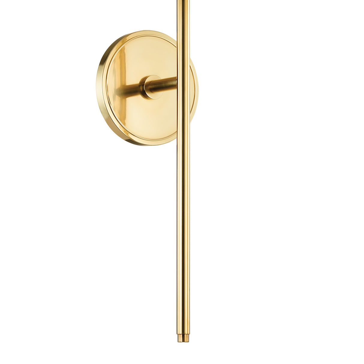 Rex Wall Sconce 22", Aged Brass and Alabaster