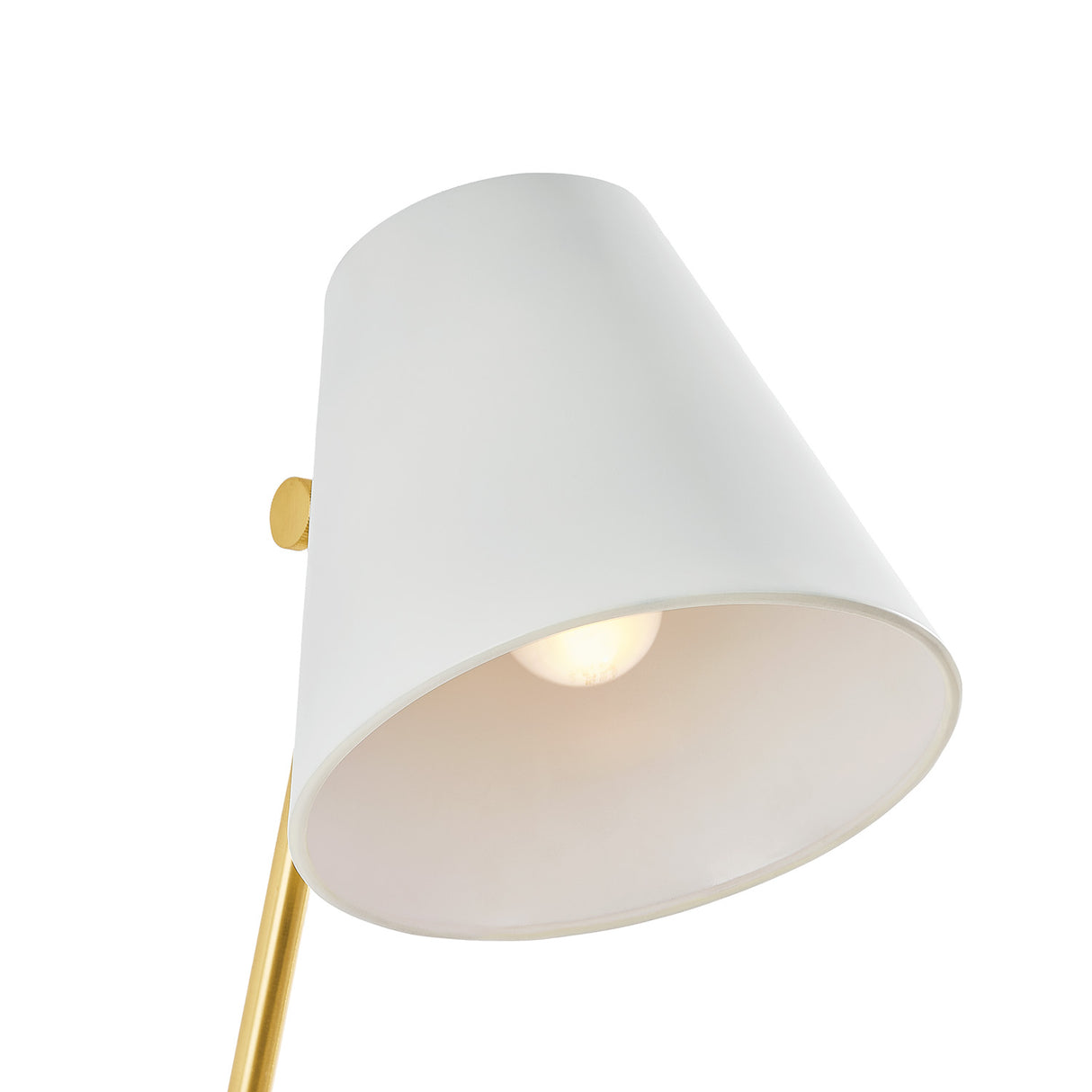 Milton Wall Sconce 15", Aged Brass and Soft White