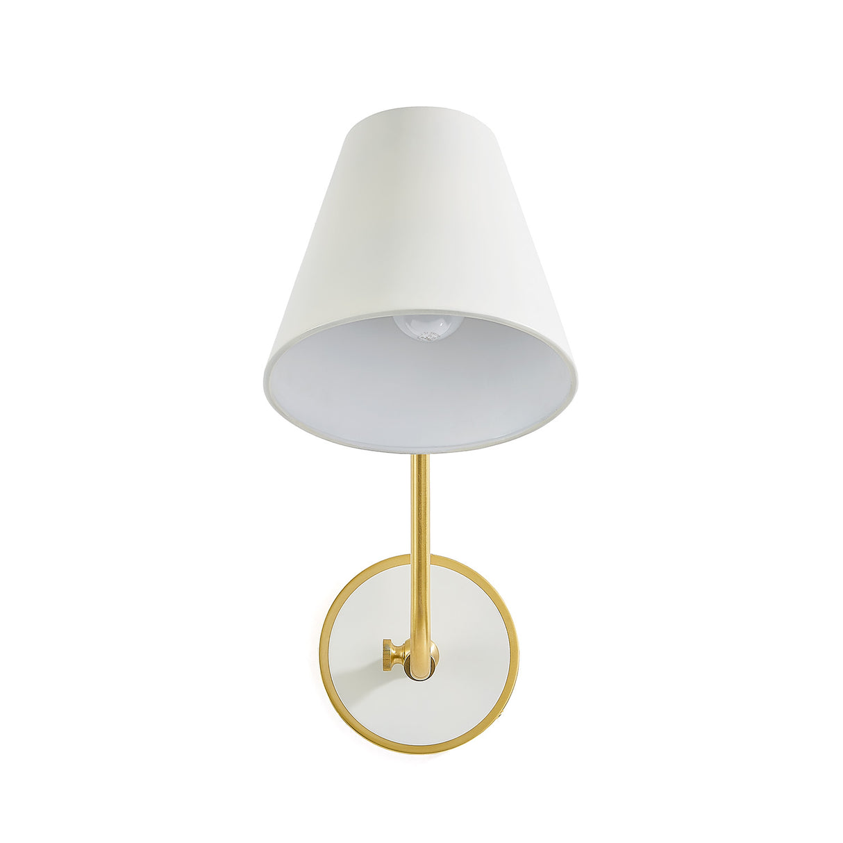 Milton Wall Sconce 15", Aged Brass and Soft White