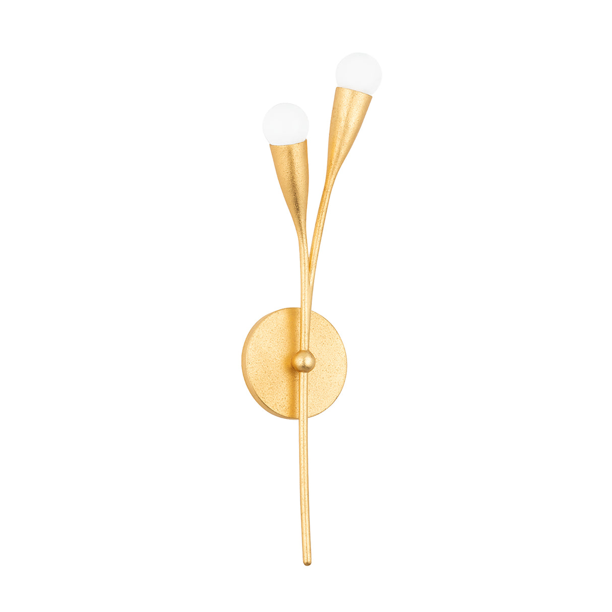 Flora Wall Sconce 22", Gold Leaf