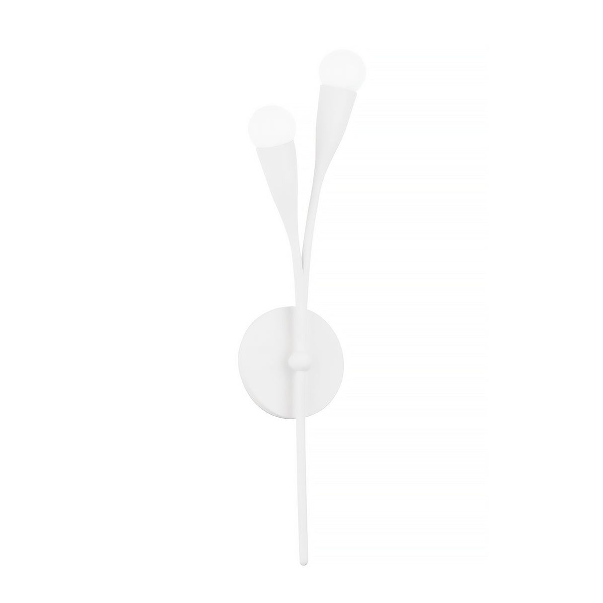 Flora Wall Sconce 22", Textured White