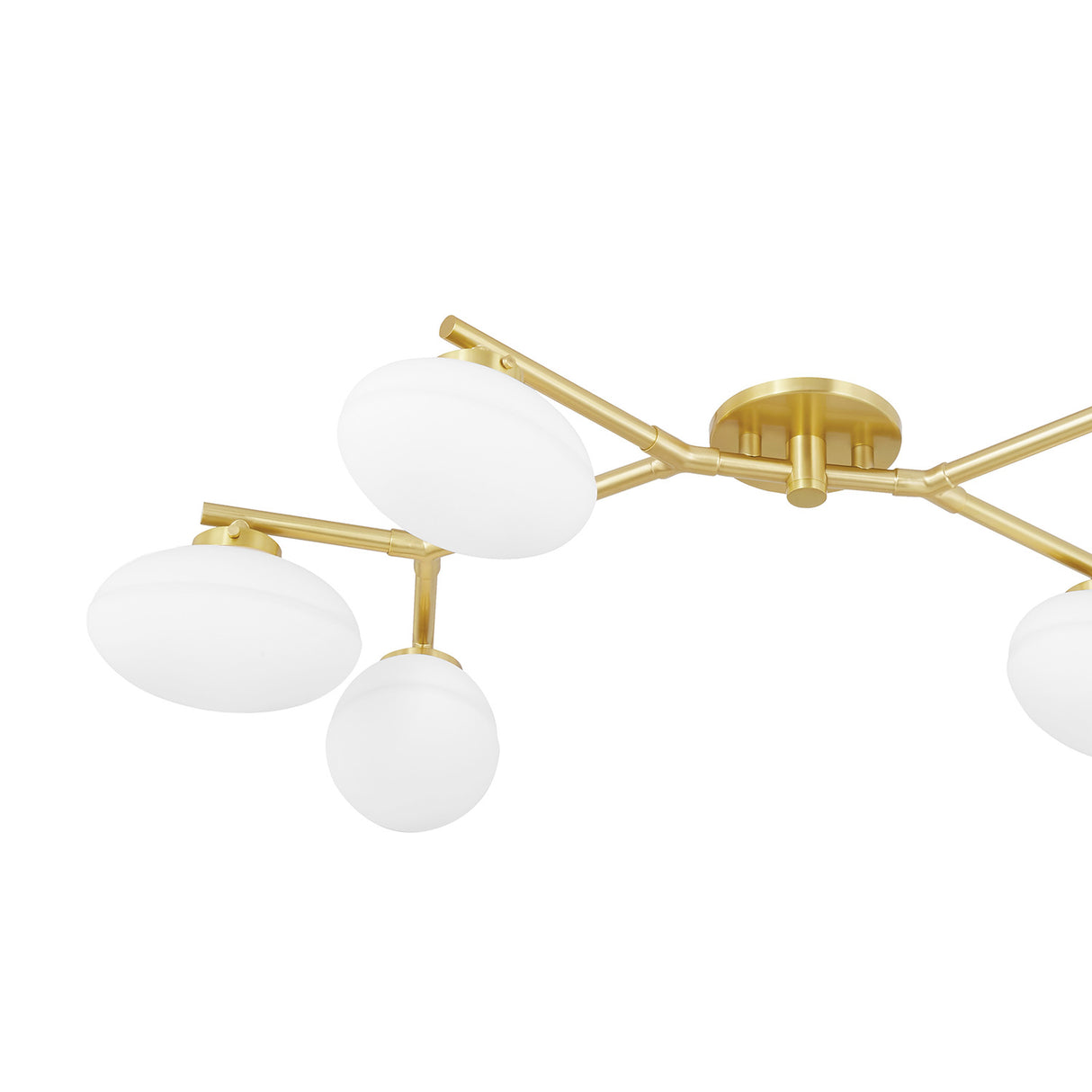 Jace 6 Light Semi-Flush 41", Aged Brass