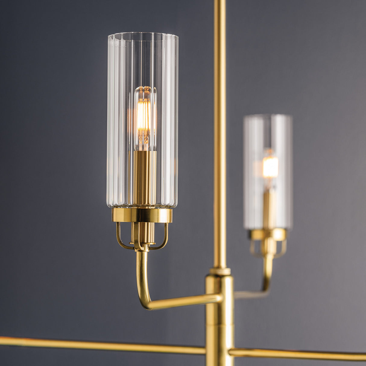 Mercer 6 Light Chandelier 48", Aged Brass