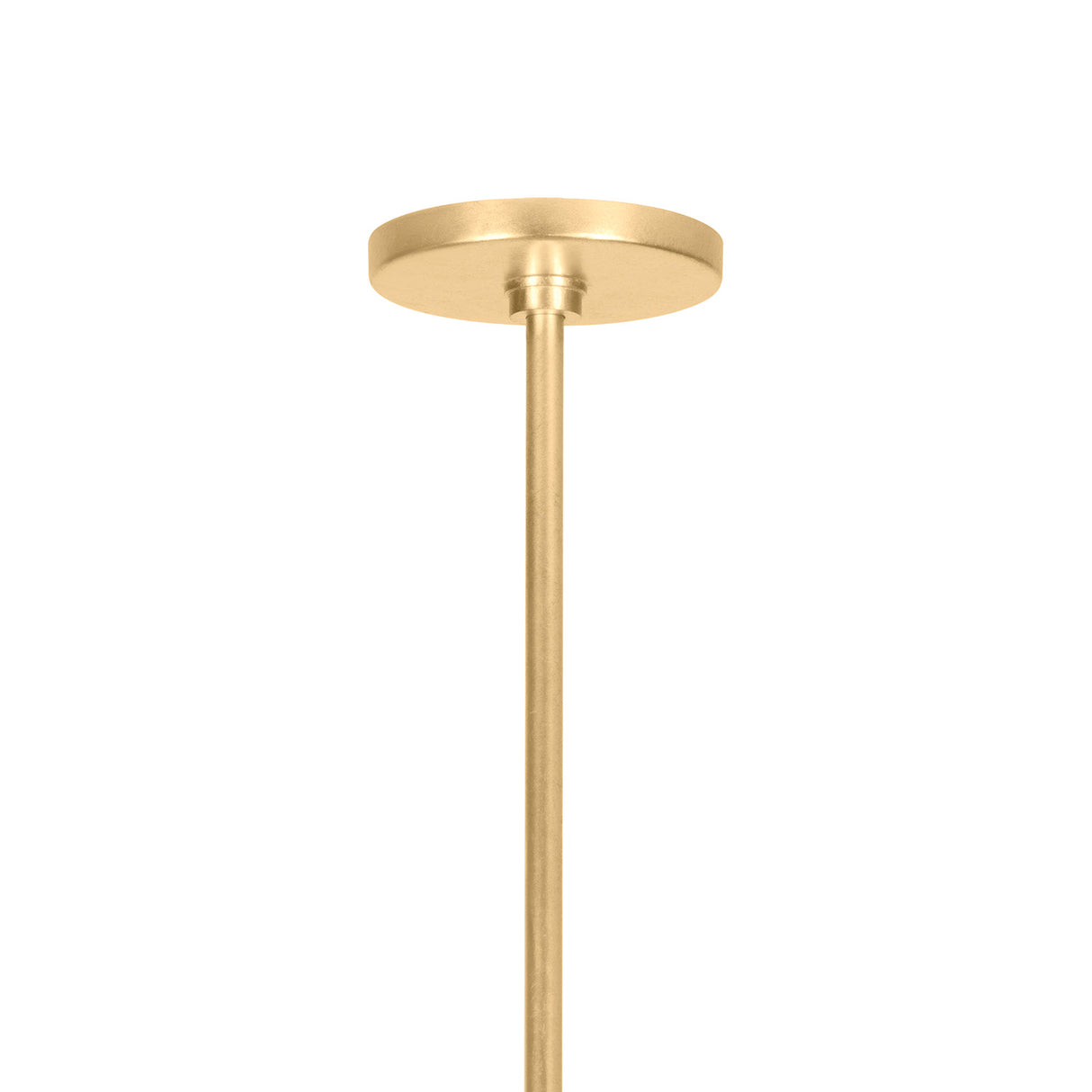 Lola Pendant 22", Gold Leaf with Milk Glass