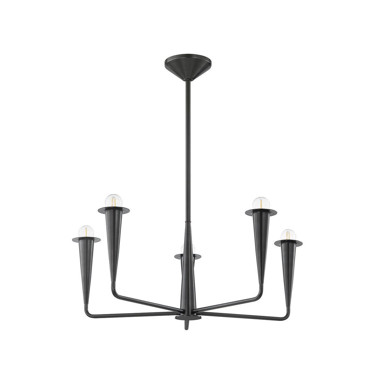 Navie 5 Light Chandelier 30", Old Bronze