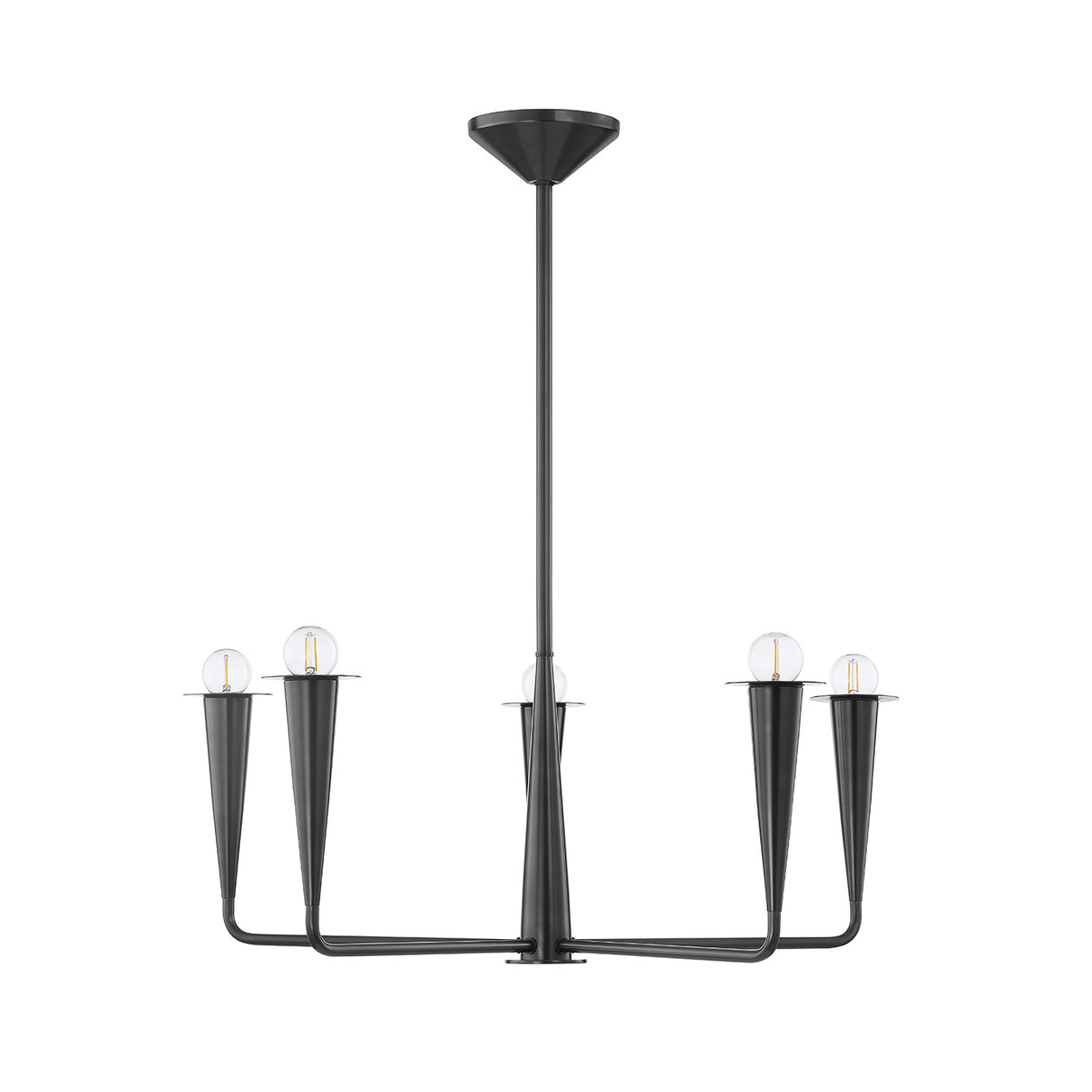 Navie 5 Light Chandelier 30", Old Bronze