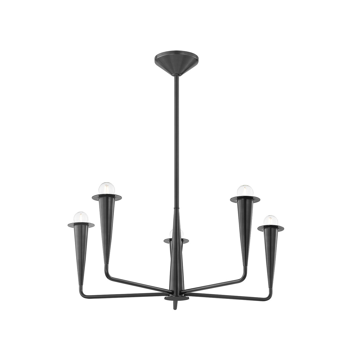 Navie 5 Light Chandelier 30", Old Bronze