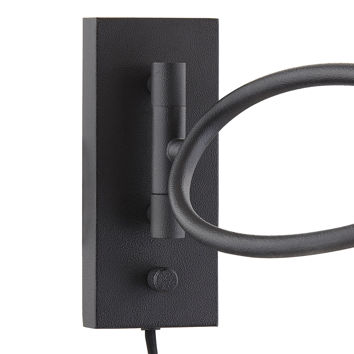 Odin Plug-In Wall Sconce 15", Forged Iron