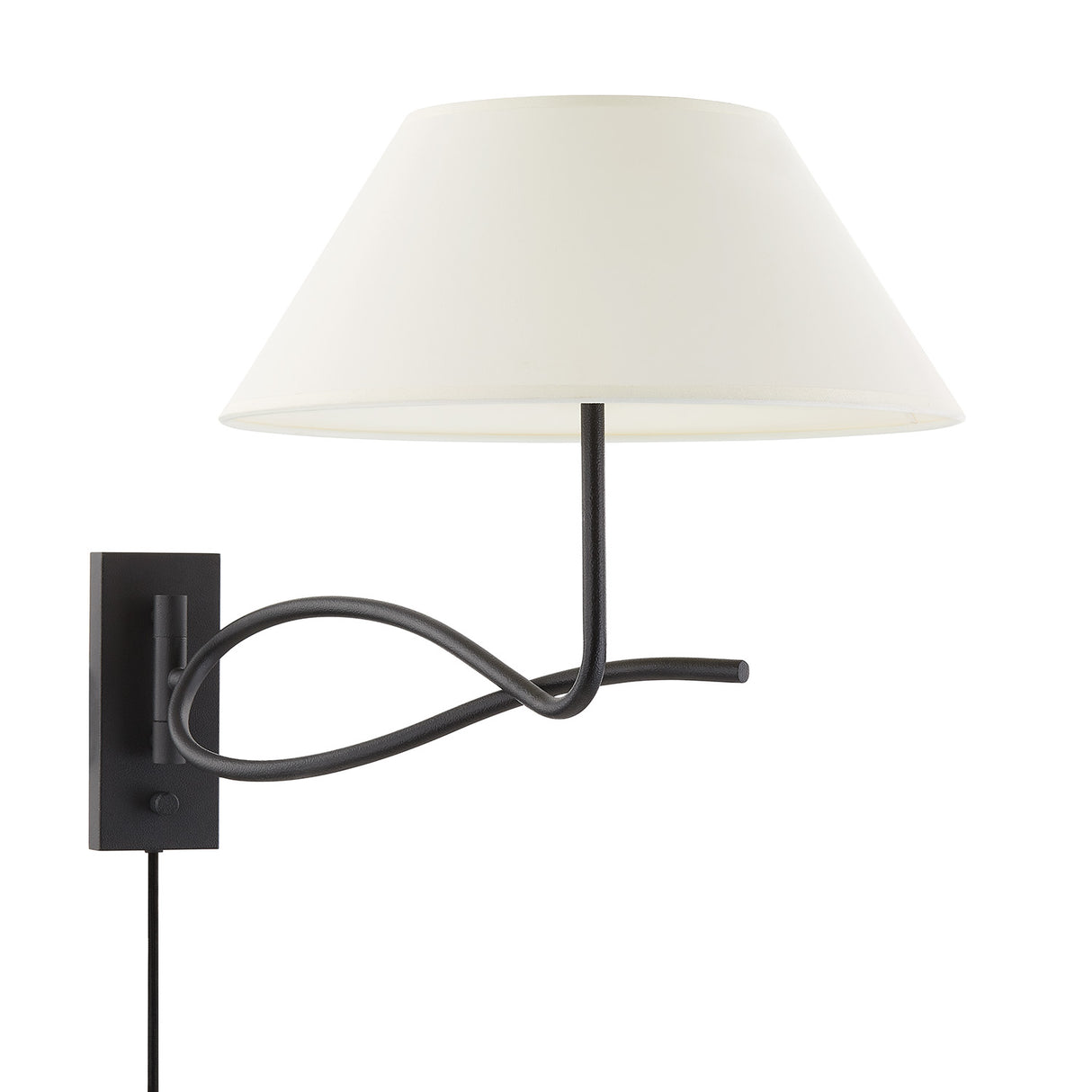 Odin Plug-In Wall Sconce, Forged Iron