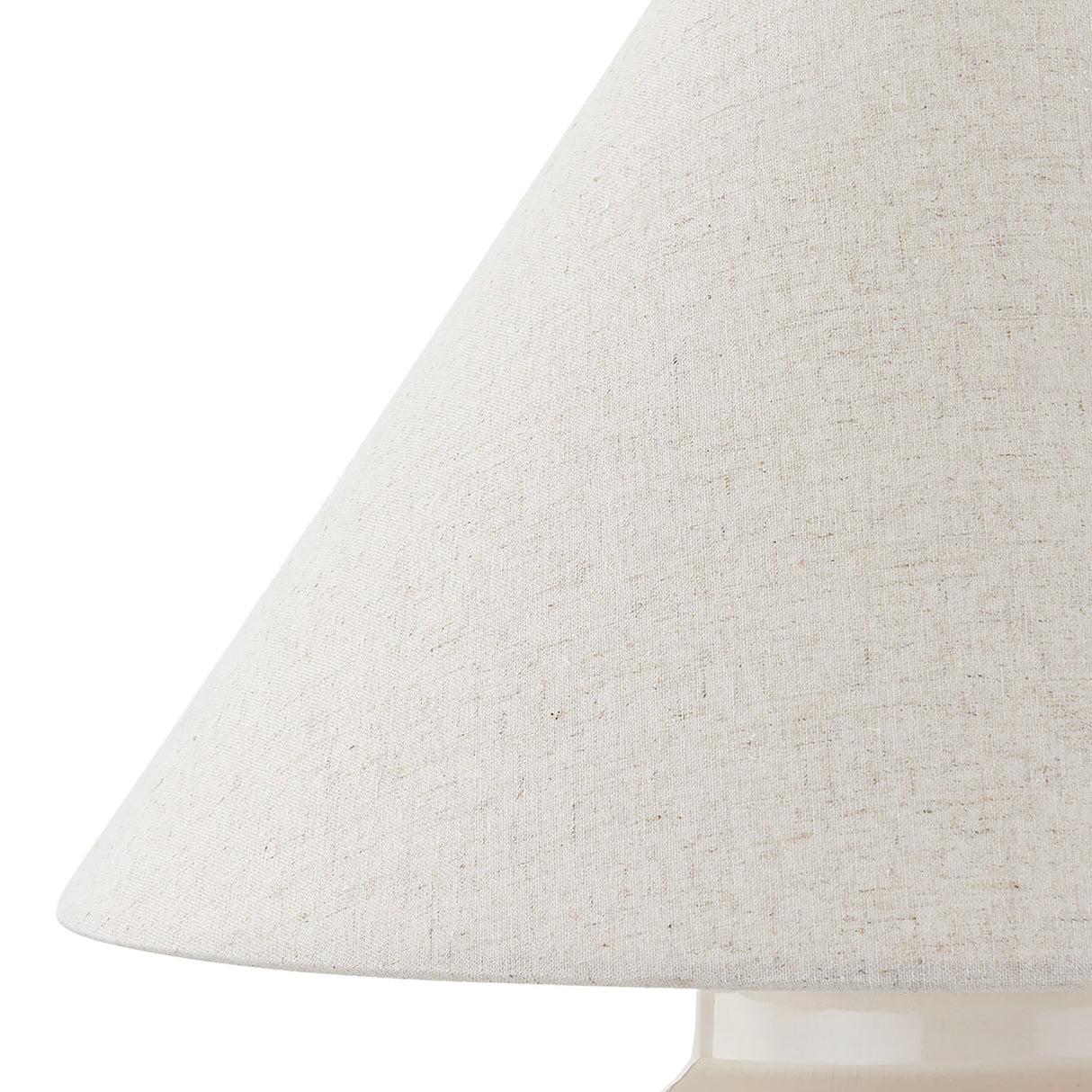 Poppy Ceramic Table Lamp, Glossy Ivory
