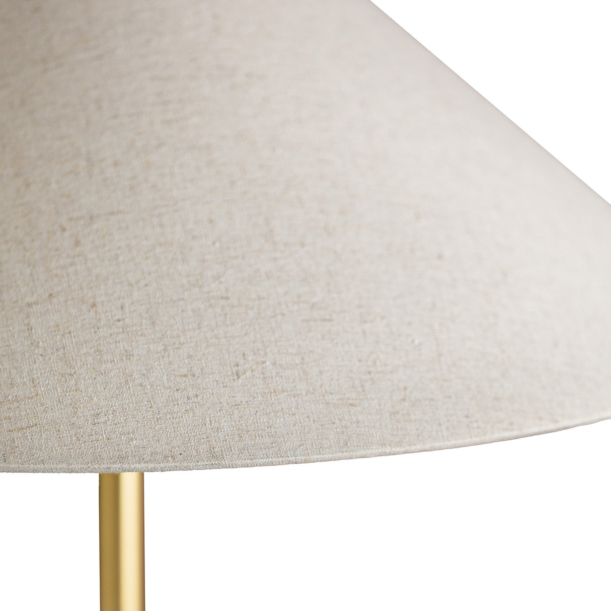 Tessa Floor Lamp 67", Textured Beige with Aged Brass