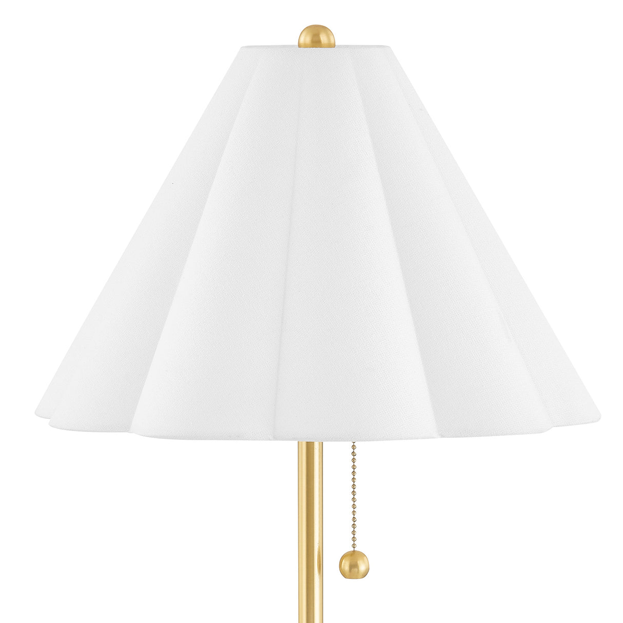 Nina Table Lamp, Aged Brass