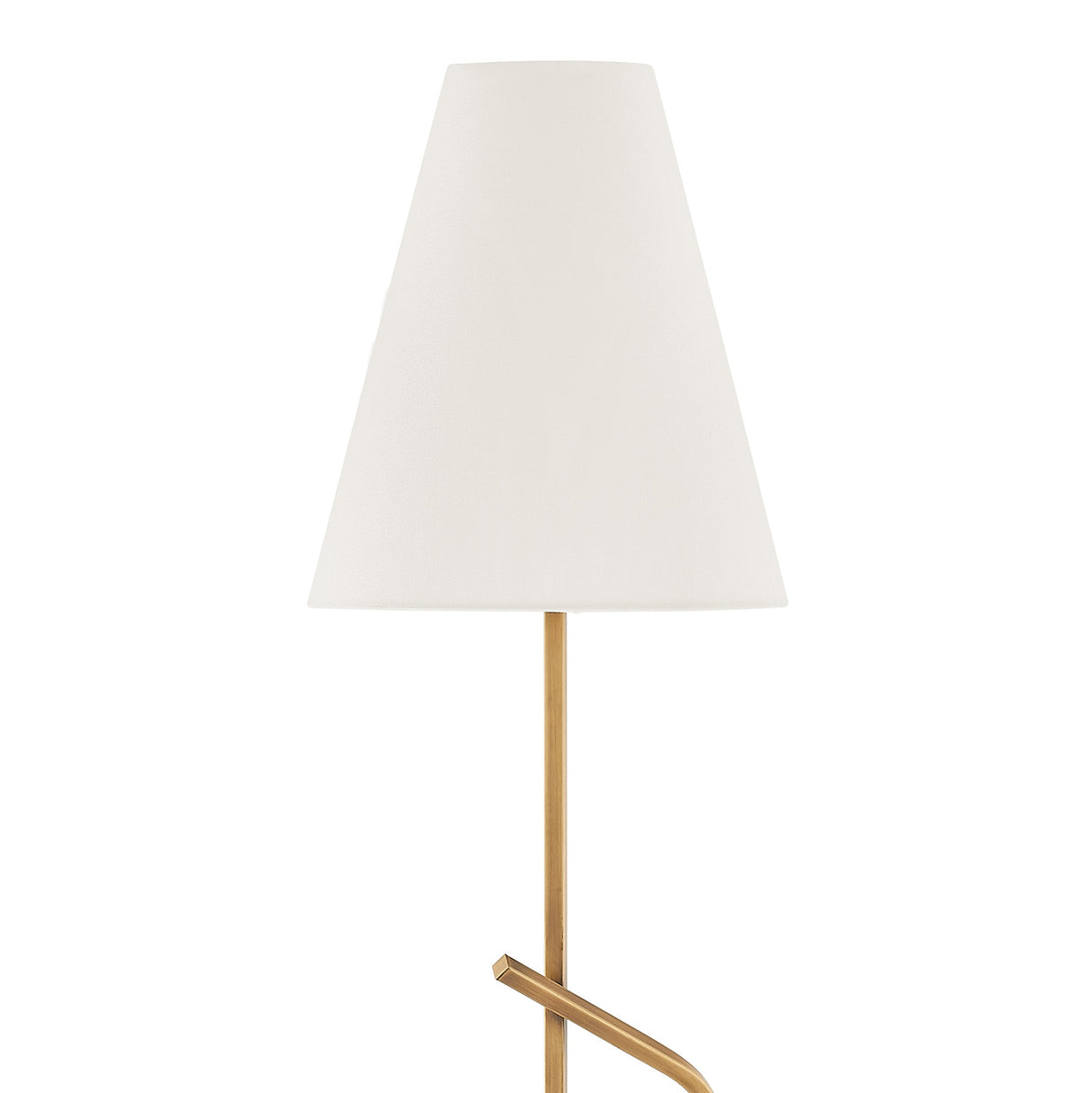 Luke Floor Lamp, Patina Brass