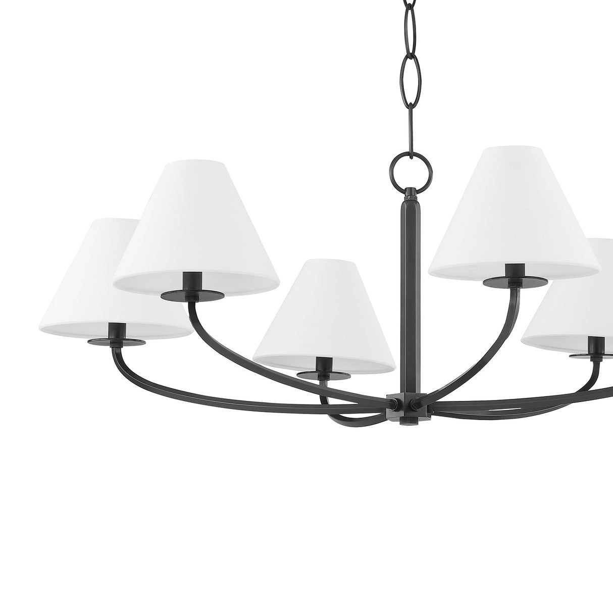 Morgan 6 Light Chandelier 40", Old Bronze