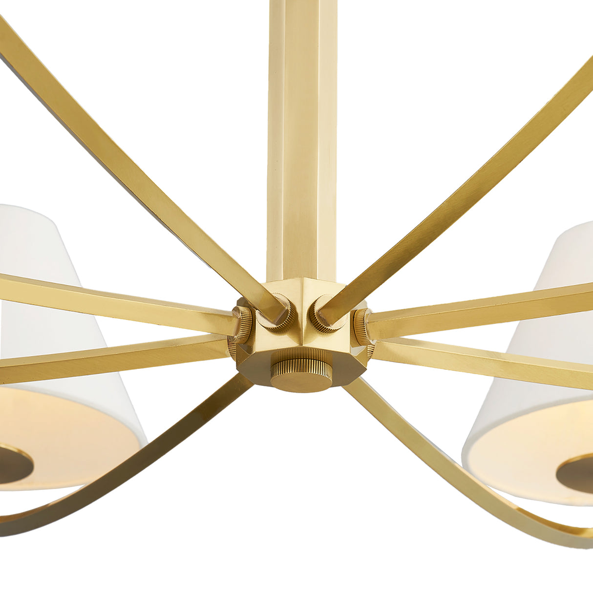 Morgan 8 Light Chandelier 52", Aged Brass