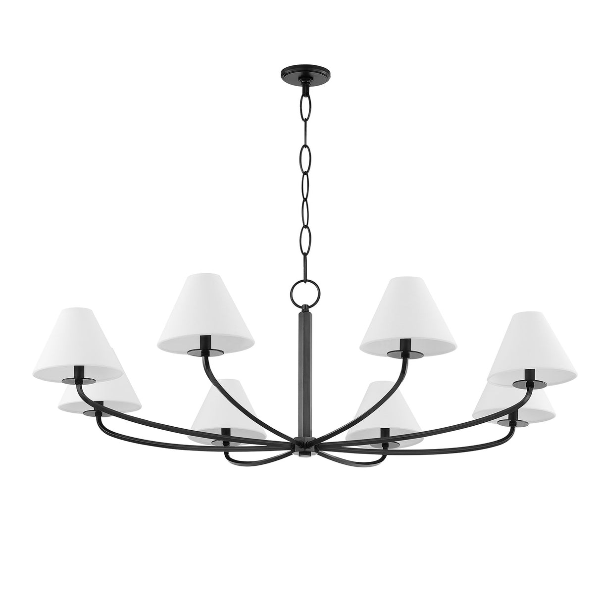 Morgan 8 Light Chandelier 52", Old Bronze
