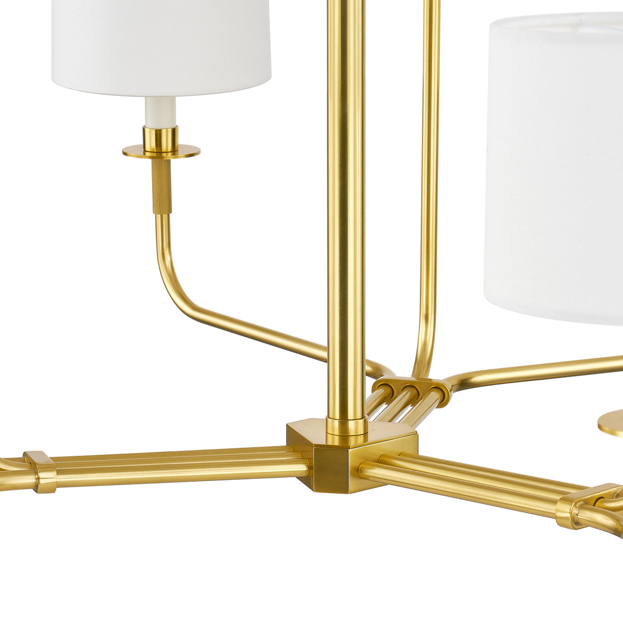 Marlowe 9 Light Chandelier 43", Aged Brass