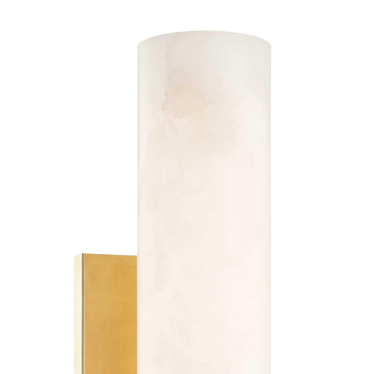 Elias Wall Sconce 15", Aged Brass and Alabaster