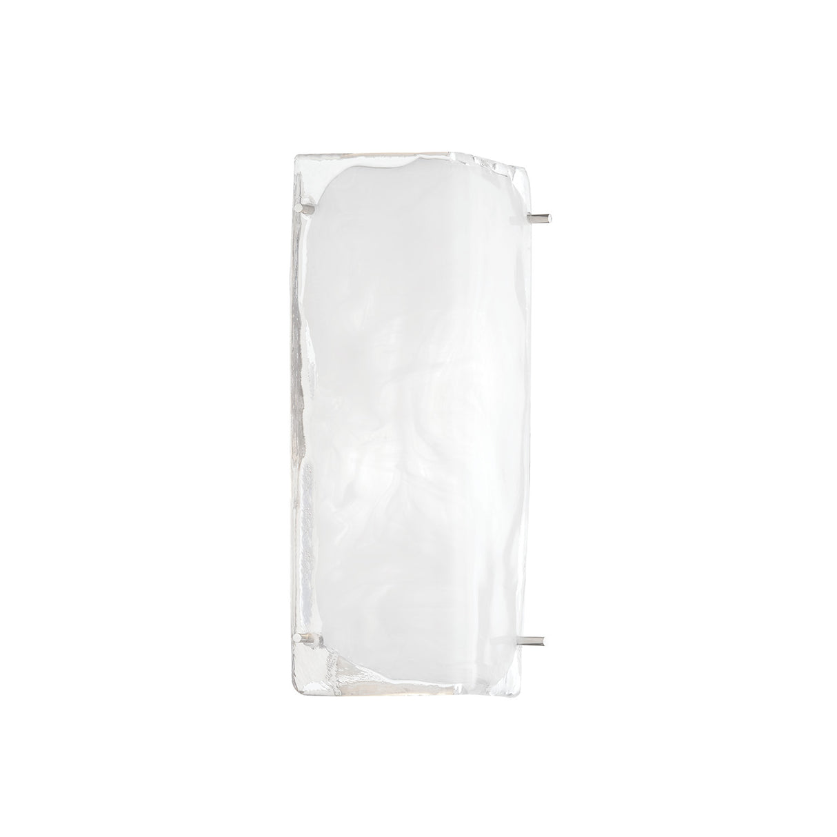 Kira Wall Sconce 13", Polished Nickel and Glass