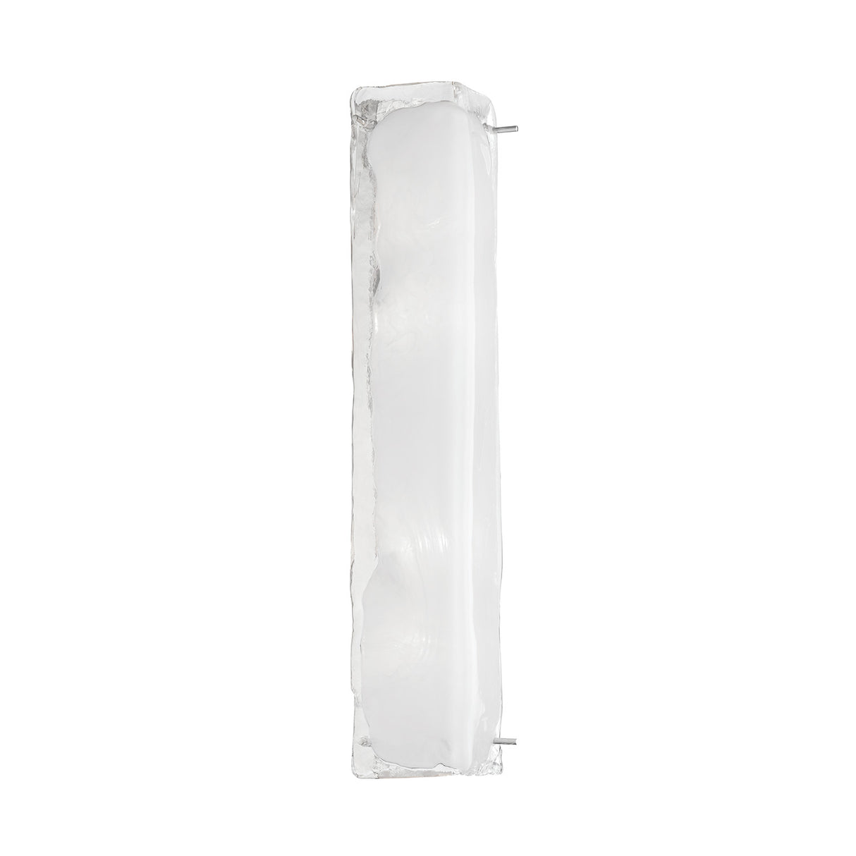 Kira Wall Sconce 26", Polished Nickel and Glass