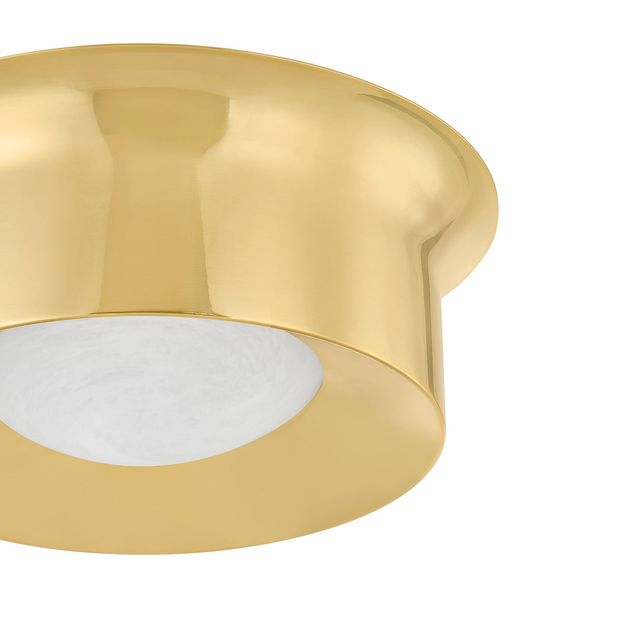 Jonah LED Flush Mount 14", Aged Brass