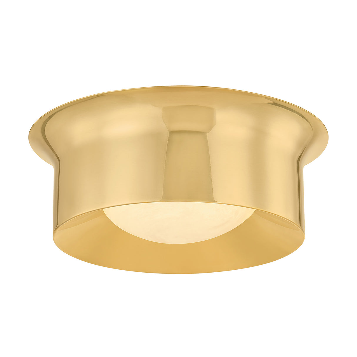 Jonah LED Flush Mount 14", Aged Brass