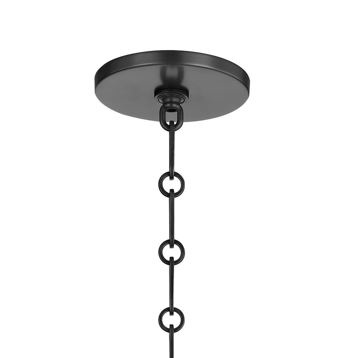 Lana Pendant 14", Old Bronze and Opal Glass