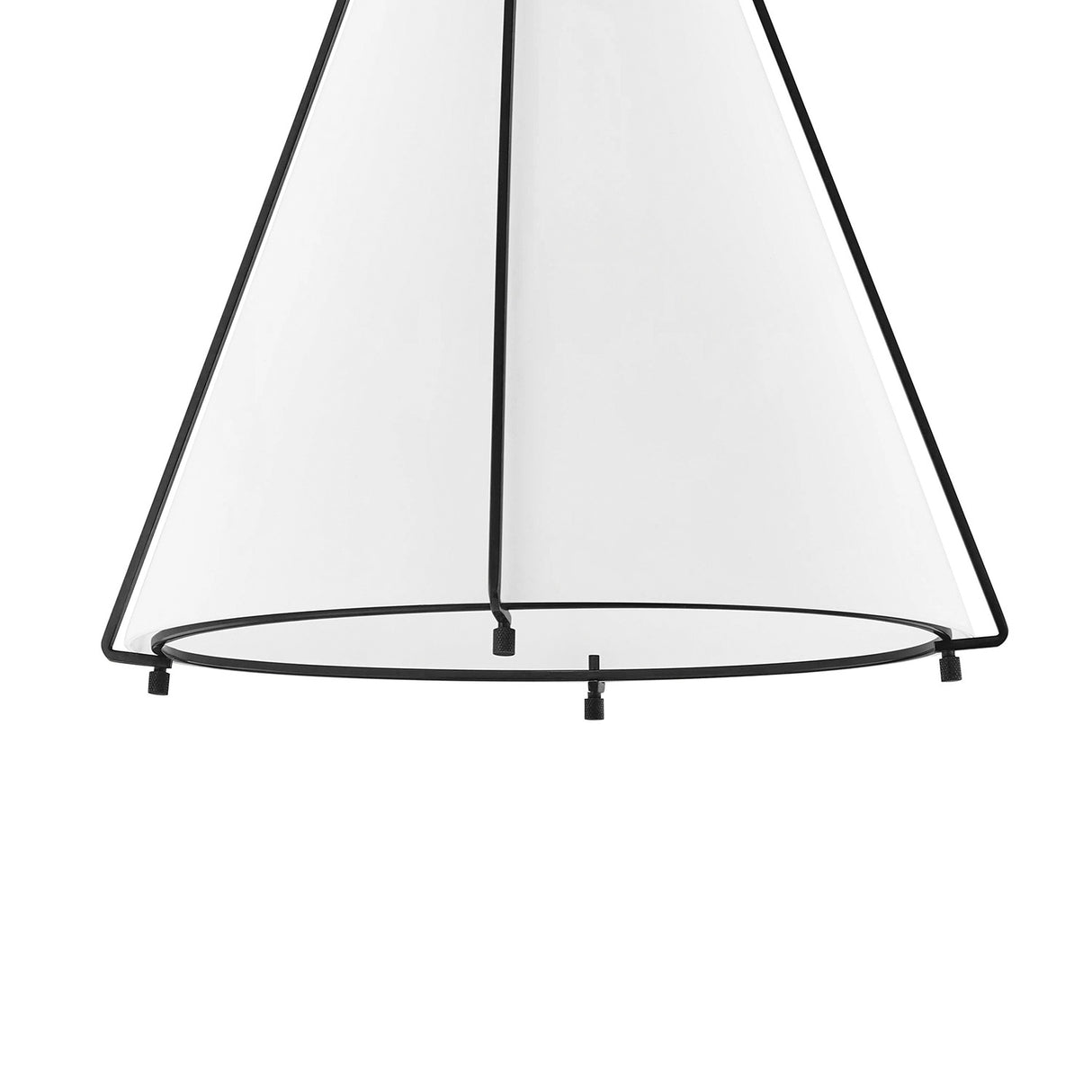 Leo Pendant 16", Old Bronze and Opal Glass