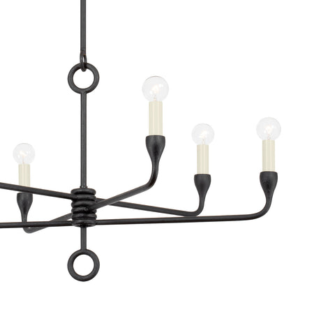 Adalyn 6 Light Chandelier 31", Antique Iron