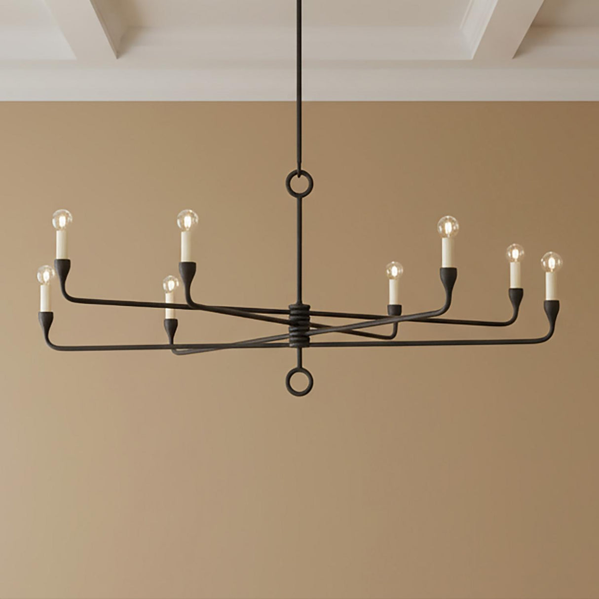 Adalyn 8 Light Chandelier 41", Antique Iron