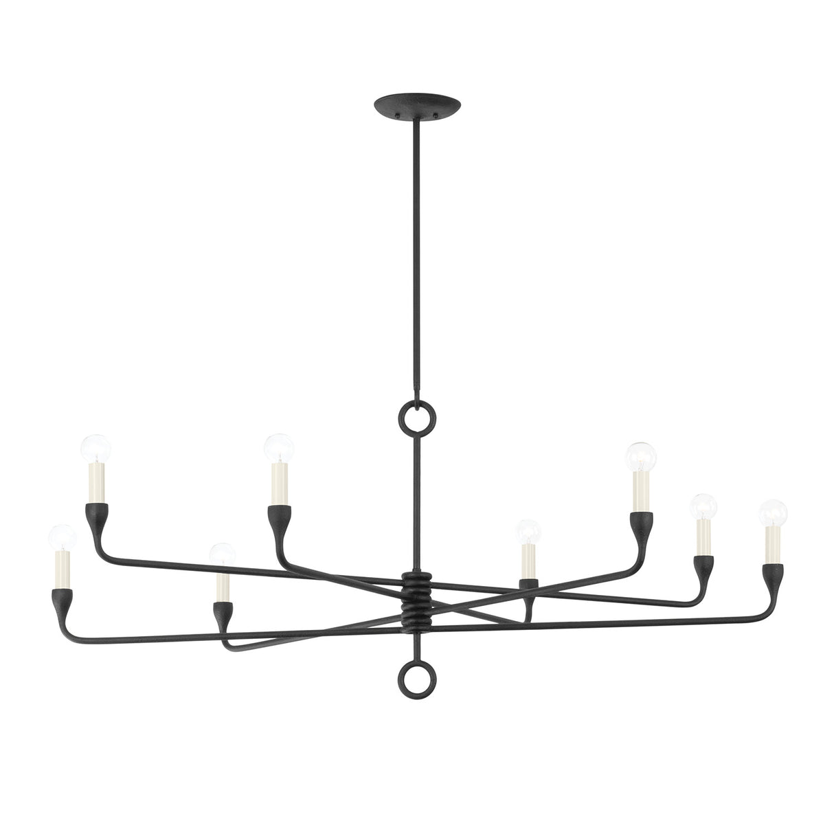 Adalyn 8 Light Chandelier 41", Antique Iron